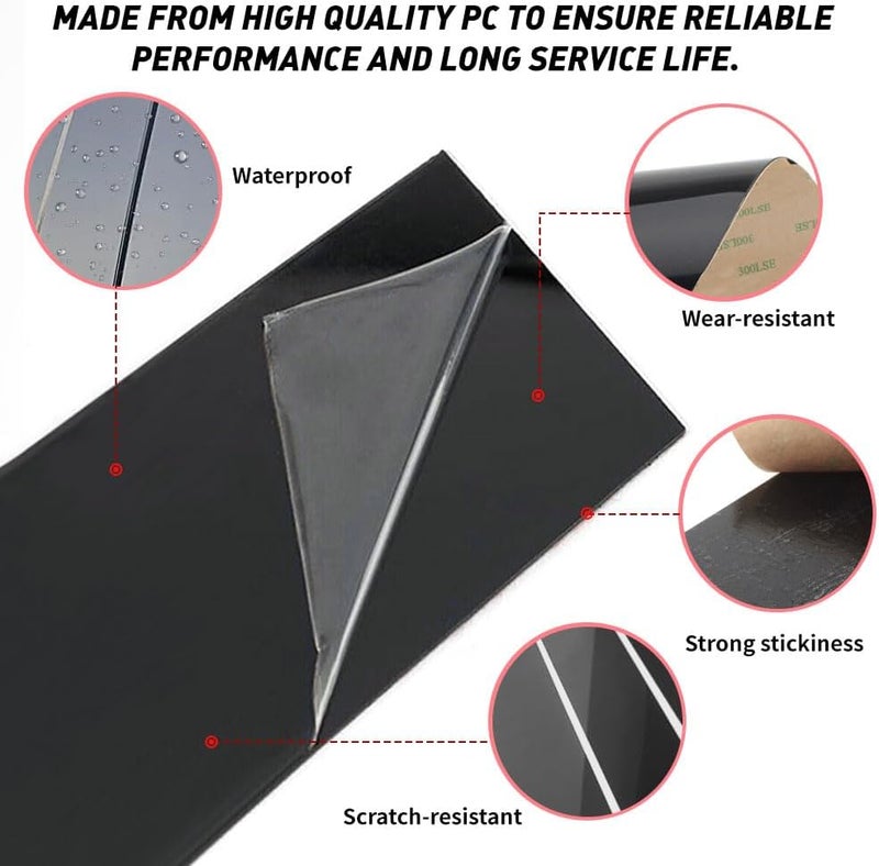 Three T Car Auto Side Door Window Pillar Posts Cover Trim for KIA Forte 2019 2020 2021 2022 2023 Sedan - Image 3
